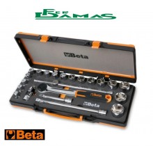 ASSORTIMENTO BETA DI 17 CHIAVI A BUSSOLA ESAGONALI, E 5 ACCESSORI IN TERMOFORMATO MORBIDO ART. 920A/C17M